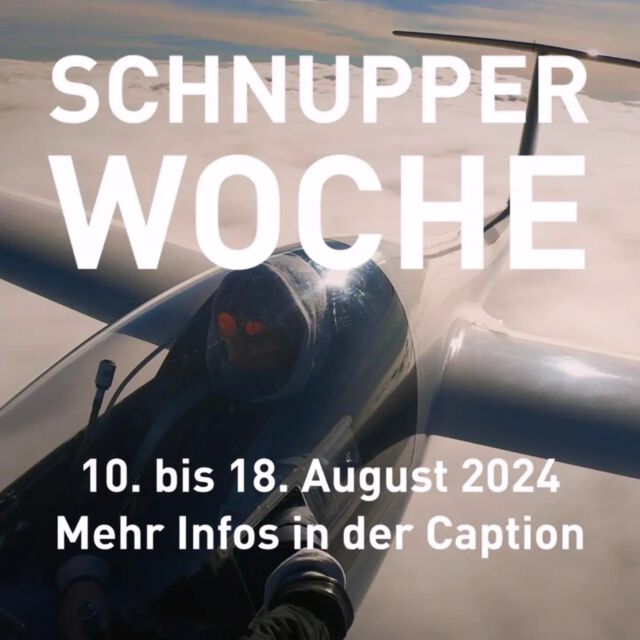 Es ist wieder so weit! Das seit einigen Jahren tradierte (Flug-)„Lager zohus“ findet bald statt. Neun Tage, die wir als Verein gemeinsam am Flugplatz verbringen werden. Wenn Petrus gut drauf ist, werden wir jeden Tag in der Luft sein. 

Die perfekte Gelegenheit für dich das Segelfliegen auszuprobieren! 

Pack‘ Sonnenschutz, Essen und Trinken ein und komm vorbei! Entweder für einen kurzen Rundflug oder direkt zum Schnupperkurs. Dabei nimmst du für zehn Starts auf dem vorderen Sitzplatz unseres Schulungsflugzeugs Platz, während dir ein Fluglehrer die Basics des Fliegens beibringen wird. Du kannst mit etwa drei bis fünf Starts pro Flugtag rechnen. Der Schnupperkurs kann innerhalb eines Monats absolviert werden. Die Schnupperwoche eignet sich aber besonders dafür, weil man hier schnell seine Starts zusammenkriegt. Als Schnupper-Mitglied bist du Teil der Crew und beginnst und beendest deinen Flugtag gemeinsam mit allen anderen. 

Schreib‘ uns!

#segelfiegen #pilottraining #aviation #köln #pilot